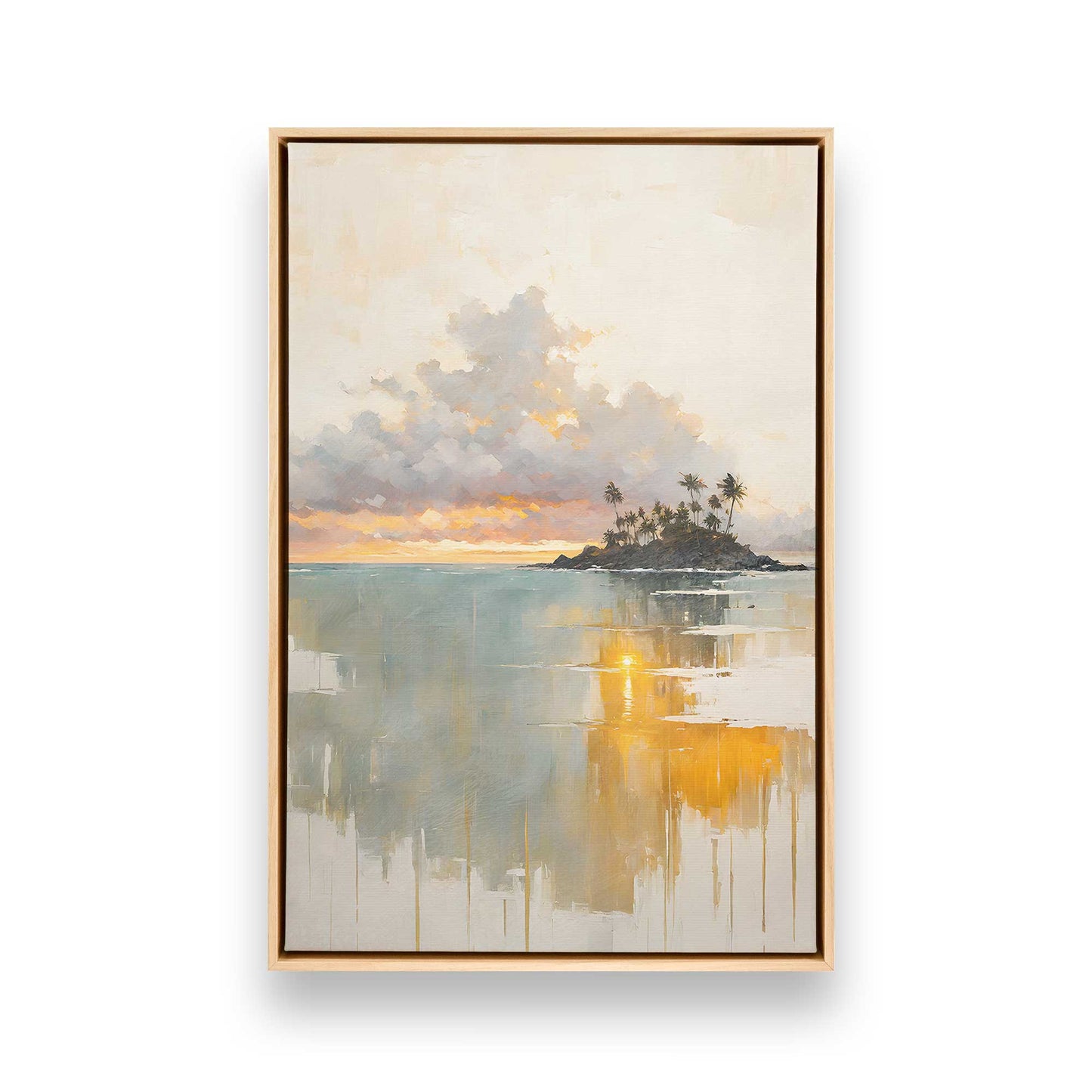 Sunset Waves Canvas Print, Set of 3