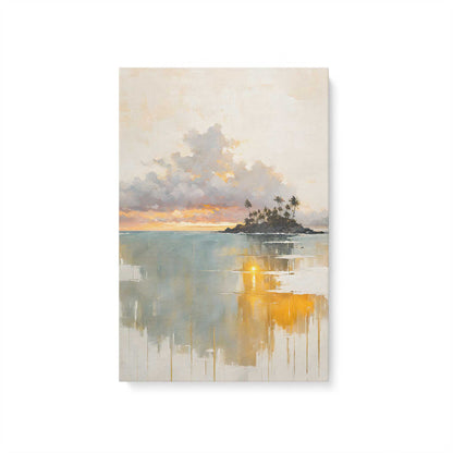 Sunset Waves Canvas Print, Set of 3