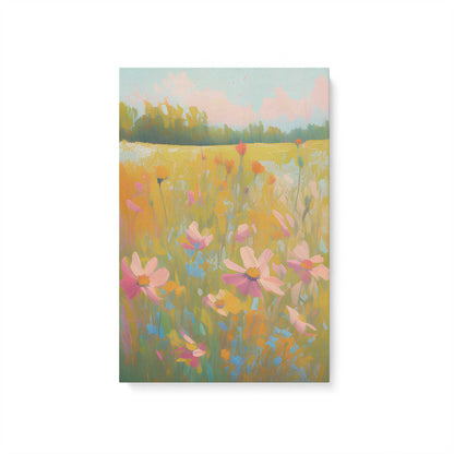Symphony of Pastel Meadows, Set of 3 Canvas Prints