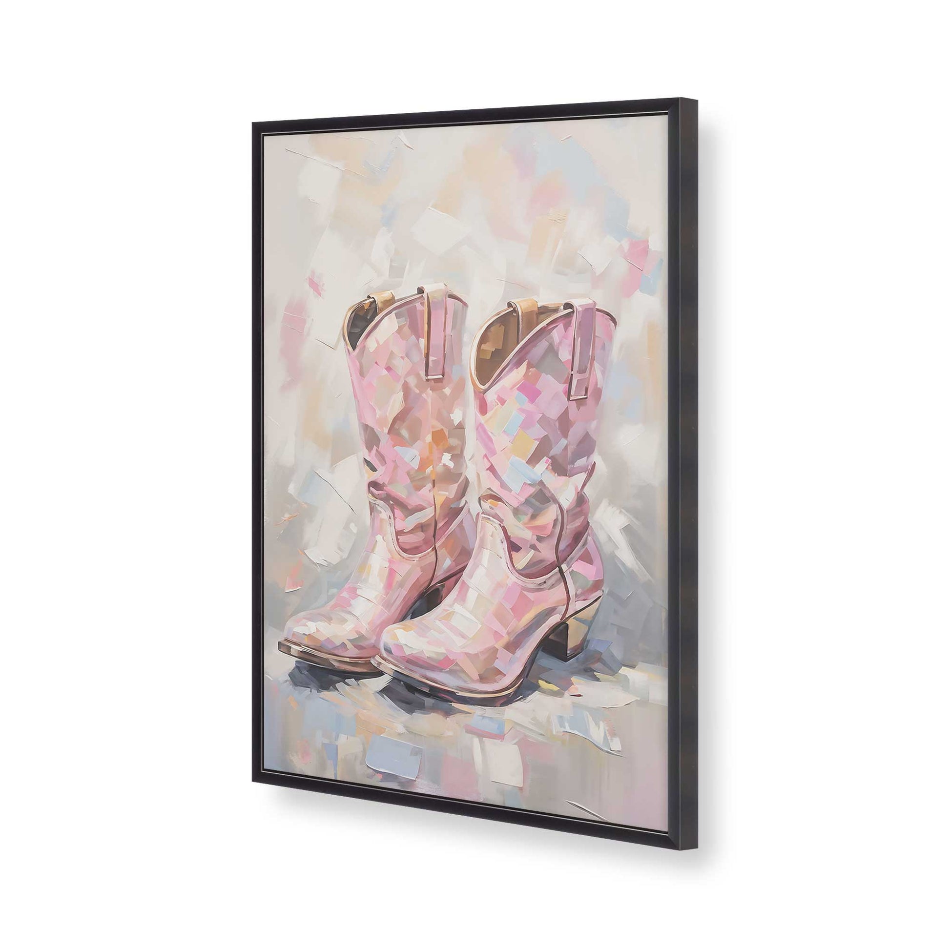[Color:Weathered Zinc], Picture of art in a Weathered Zinc frame of the corner