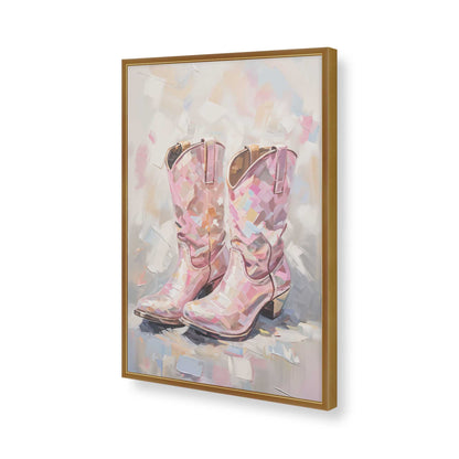 [Color:Polished Gold], Picture of art in a Polished Gold frame of the corner