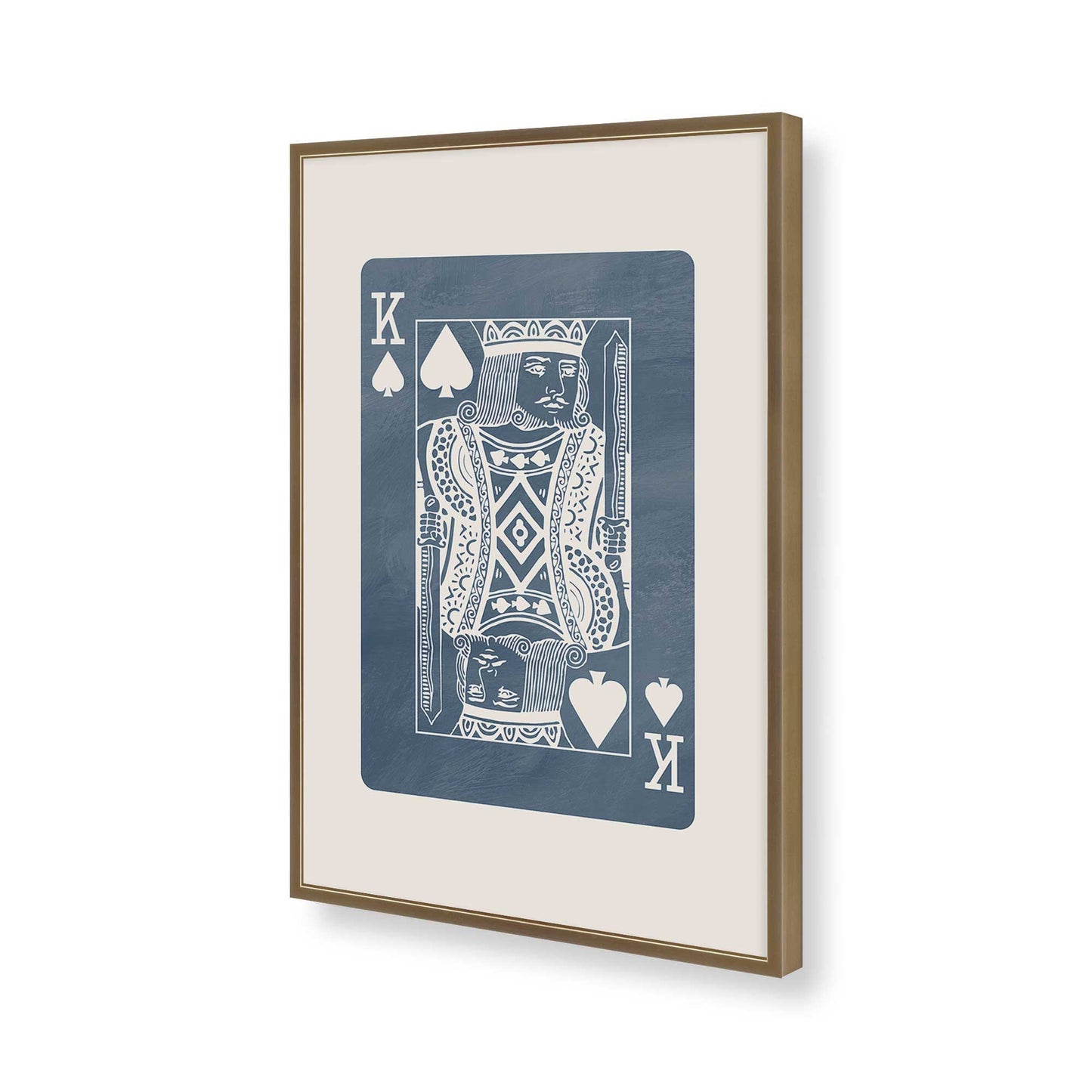 [Color:Brushed Gold], Picture of art in a Brushed Gold frame of the corner
