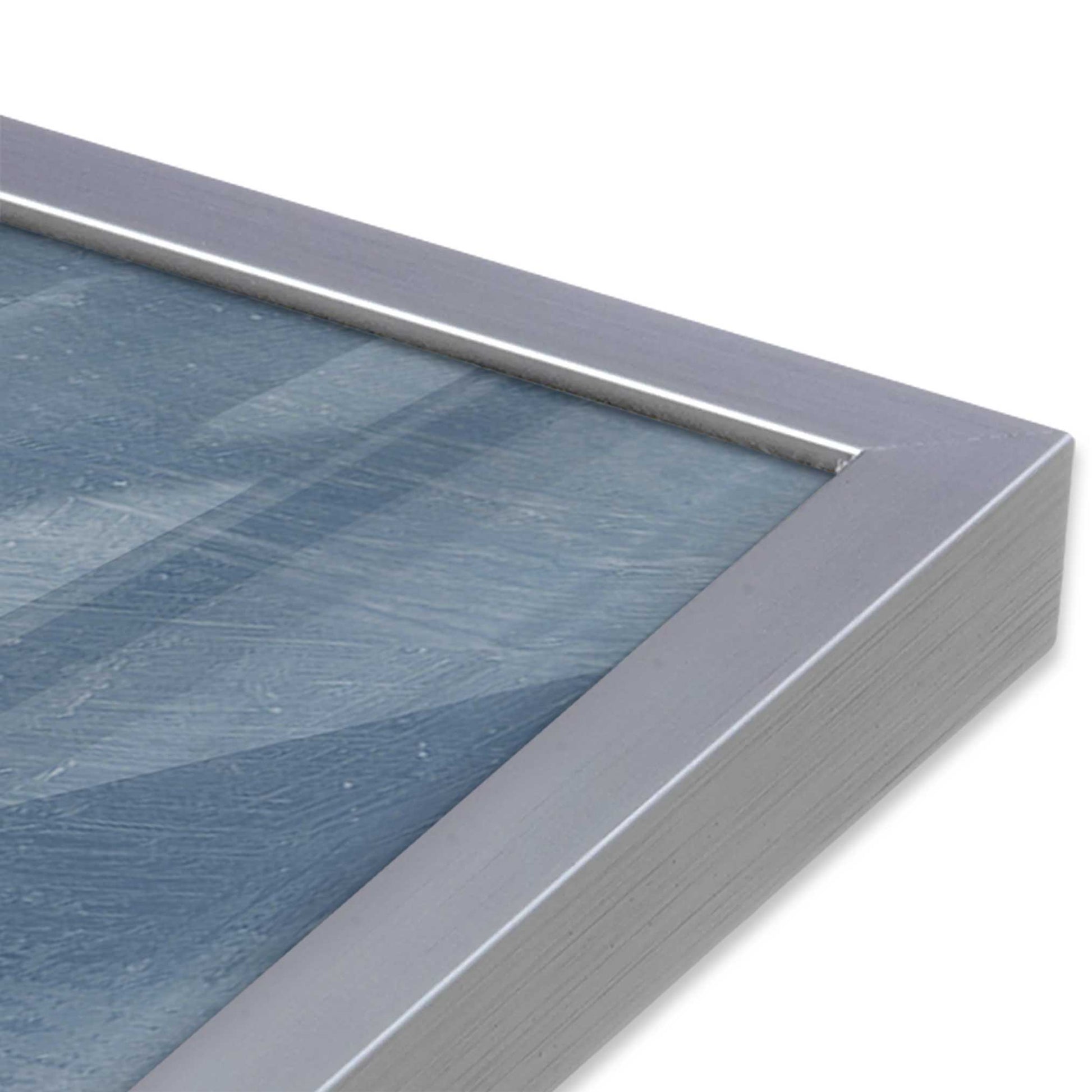 [Color:Polished Chrome], Picture of art in a Polished Chrome frame at an angle