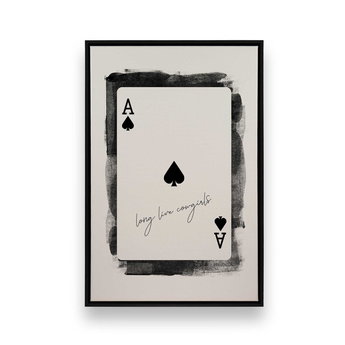 [Color:Satin Black], Picture of art in a Satin Black frame