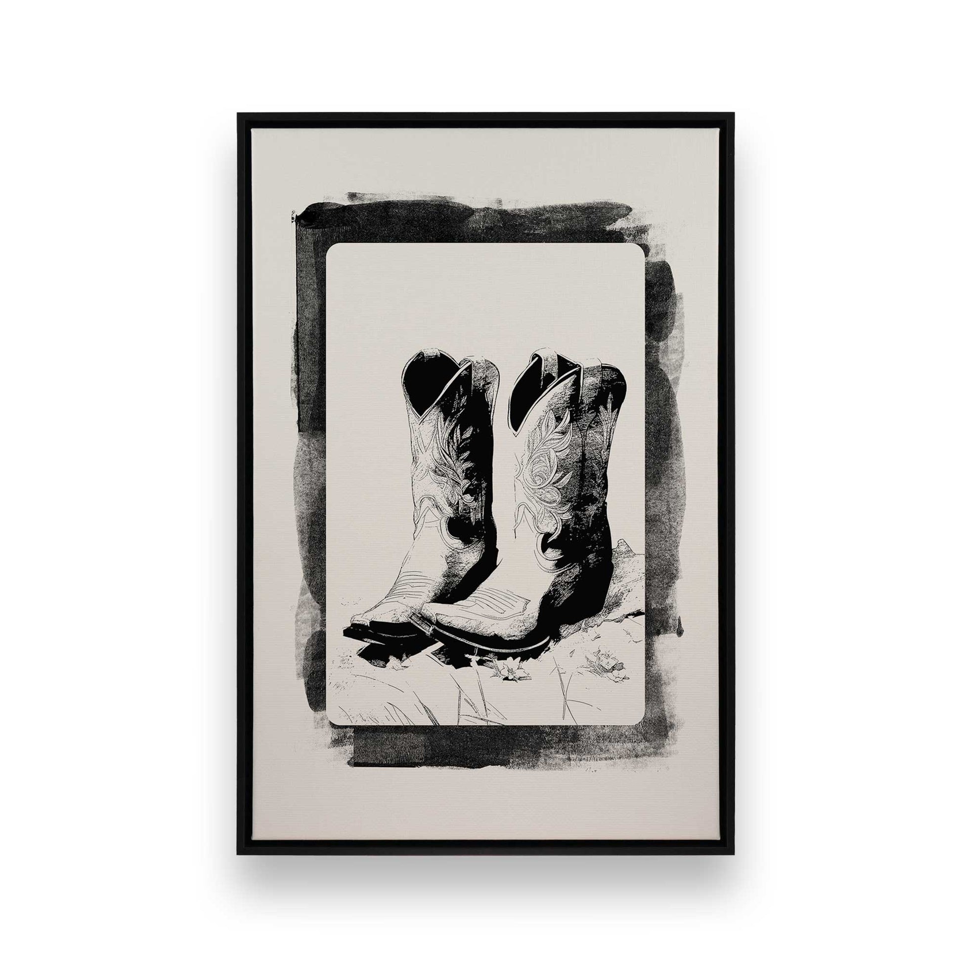 [Color:Satin Black], Picture of art in a Satin Black frame