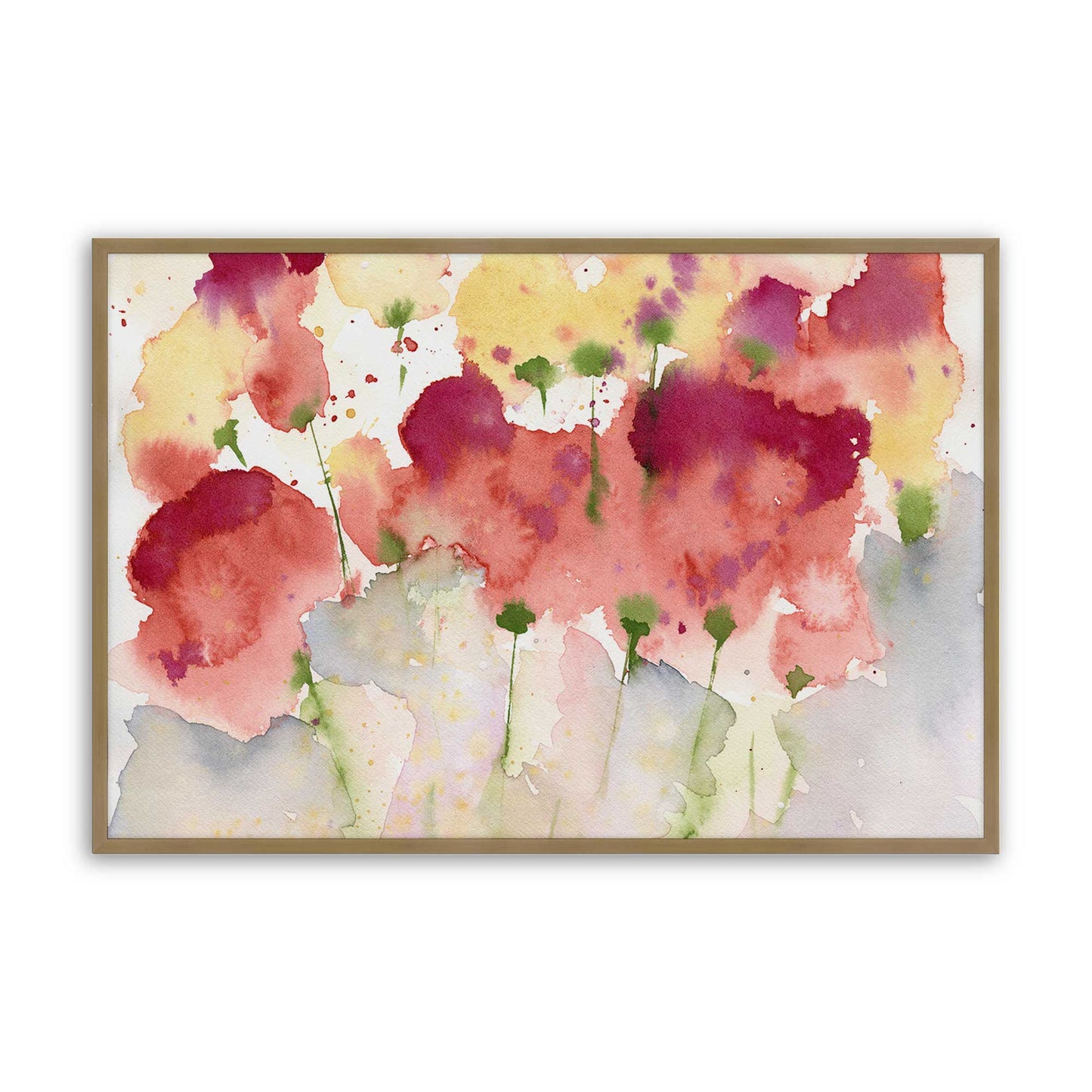 [Color:Brushed Gold], Picture of art in a Brushed Gold frame