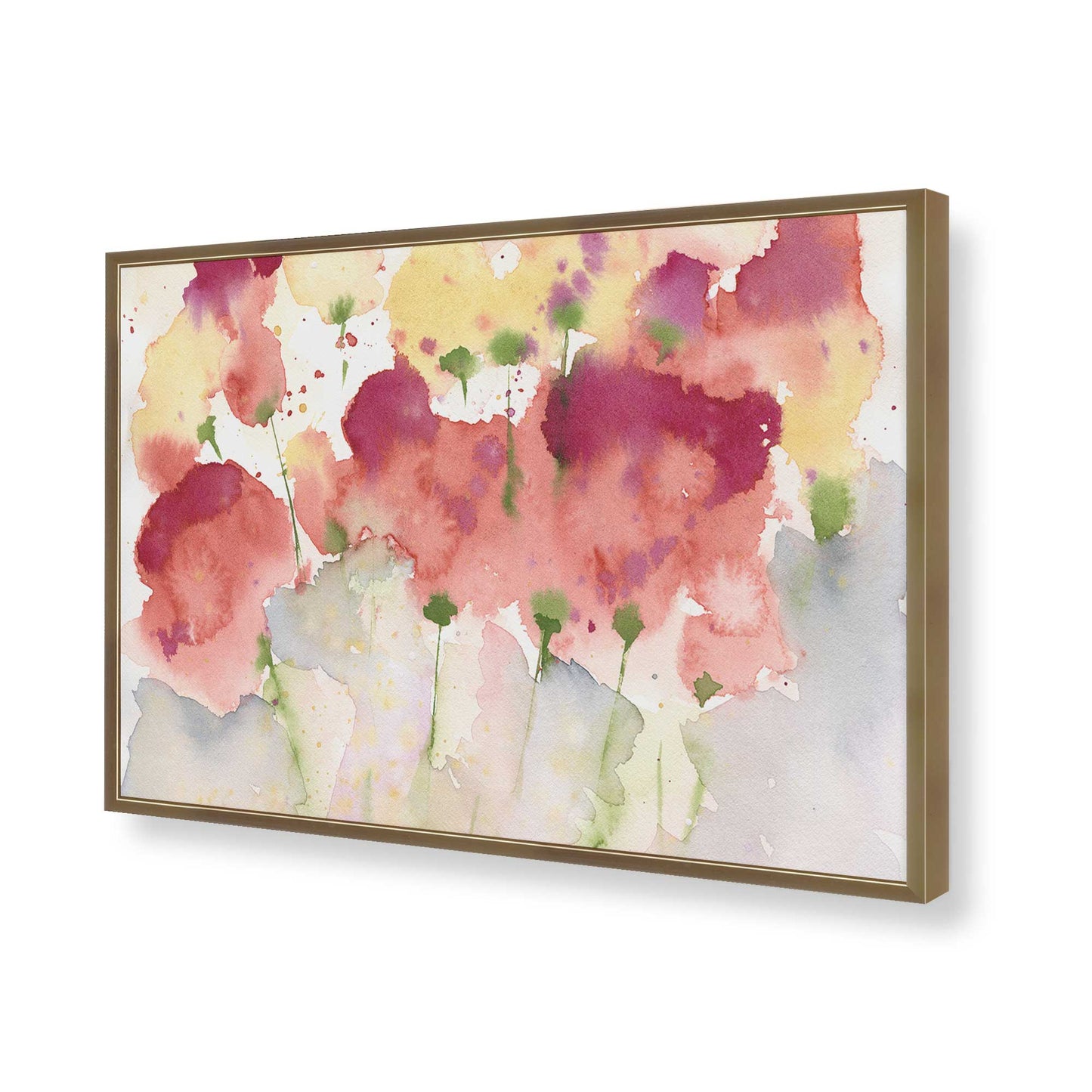[Color:Brushed Gold], Picture of art in a Brushed Gold frame of the corner