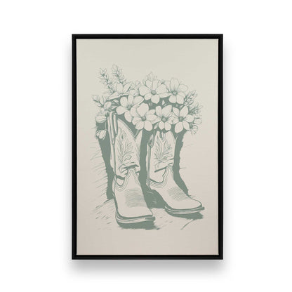 [Color:Satin Black], Picture of art in a Satin Black frame