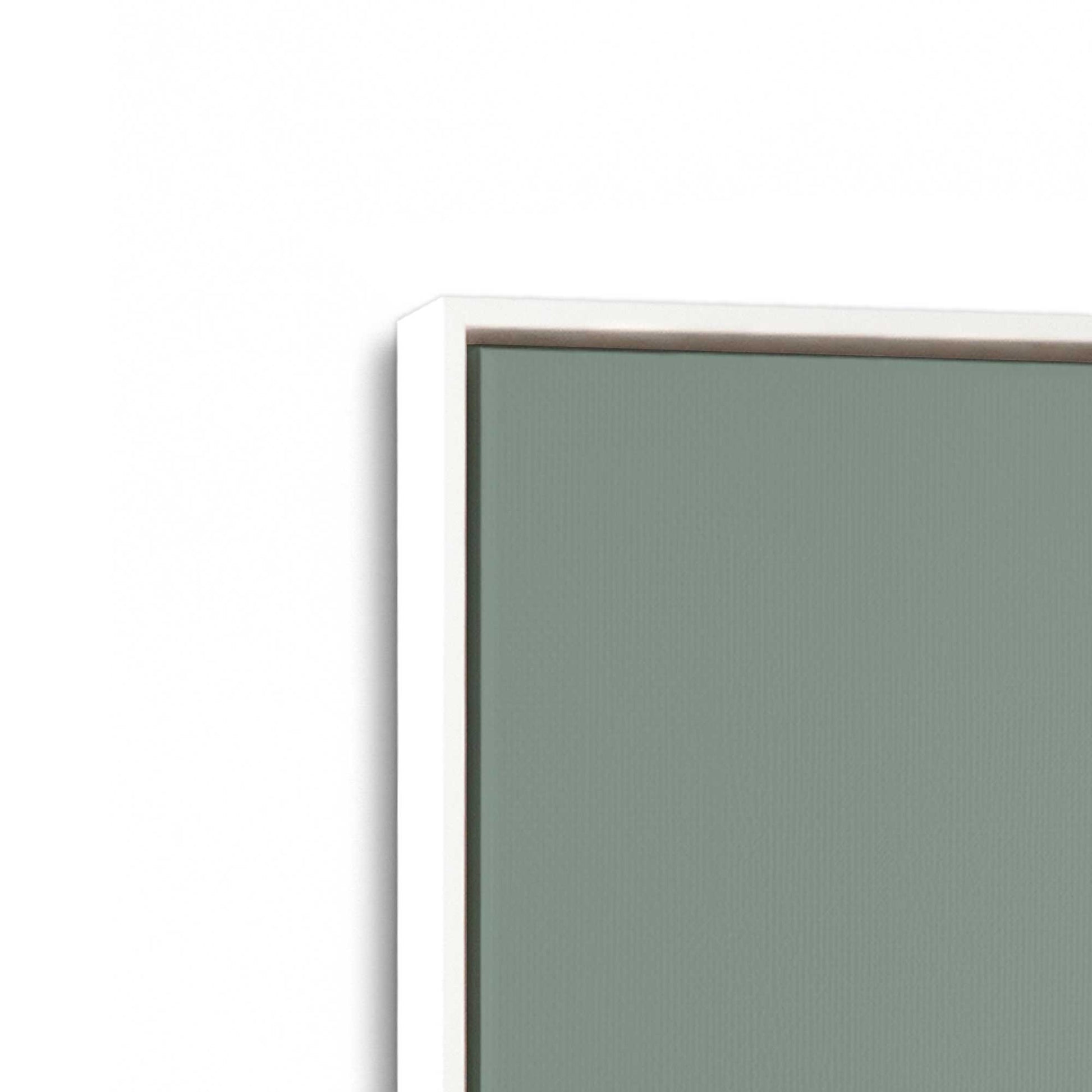 [Color:Opaque White], Picture of art in a White frame at an angle