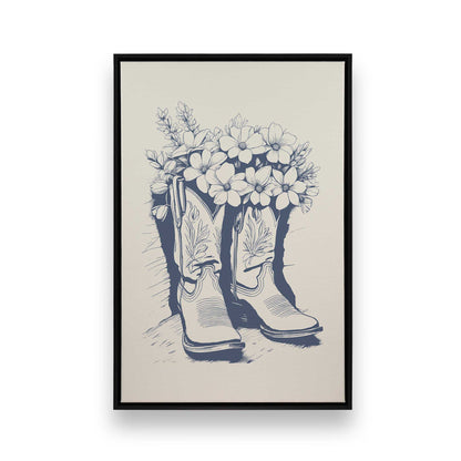 [Color:Satin Black], Picture of art in a Satin Black frame
