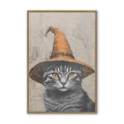 [Color:Brushed Gold], Picture of art in a Brushed Gold frame