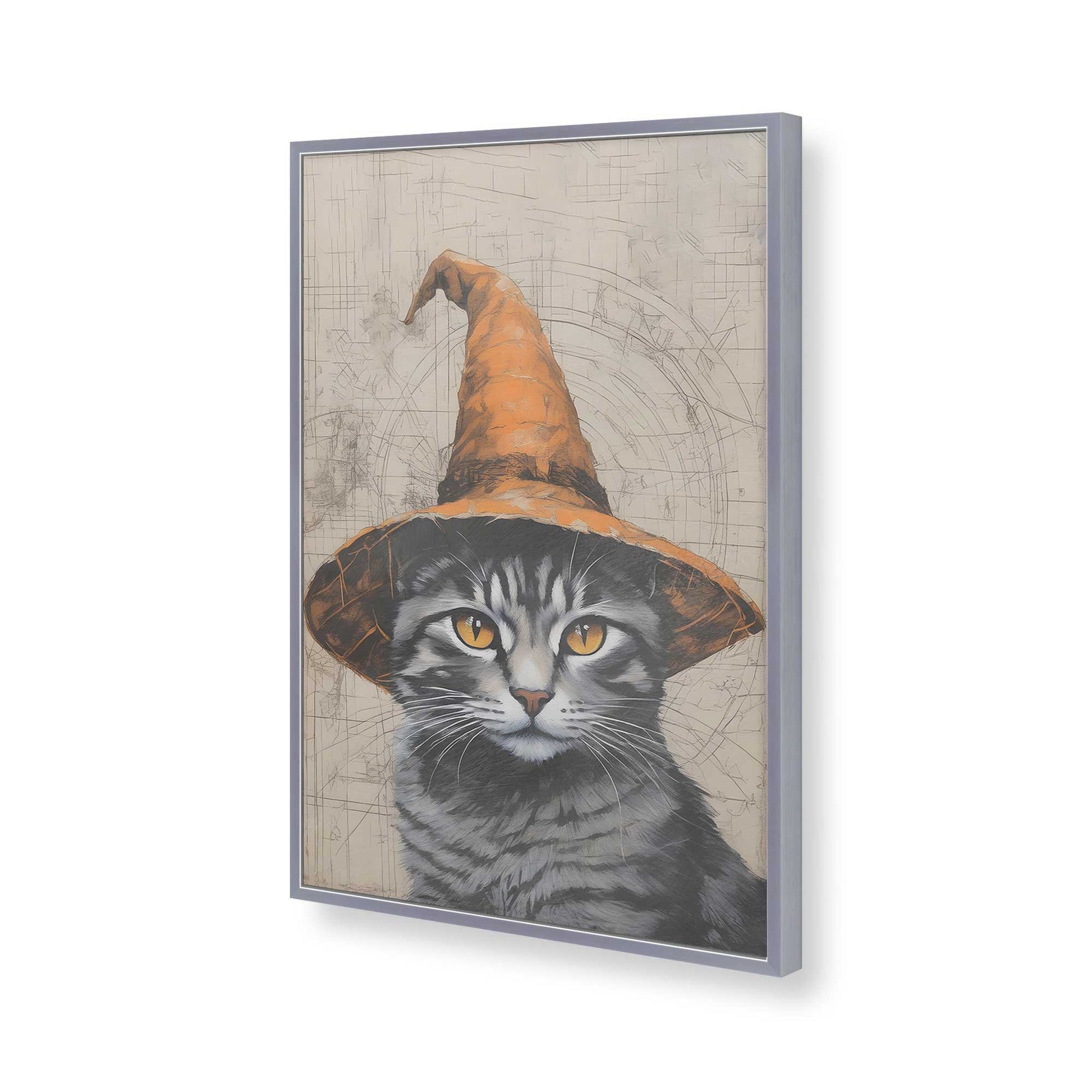 [Color:Polished Chrome], Picture of art in a Polished Chrome frame of the corner