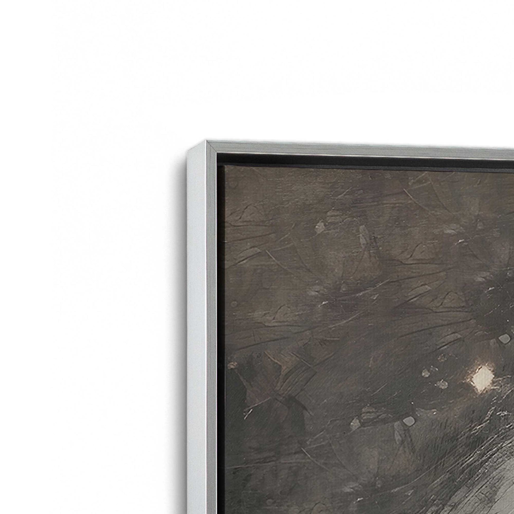 [Color:Polished Chrome], Picture of art in a Polished Chrome frame at an angle