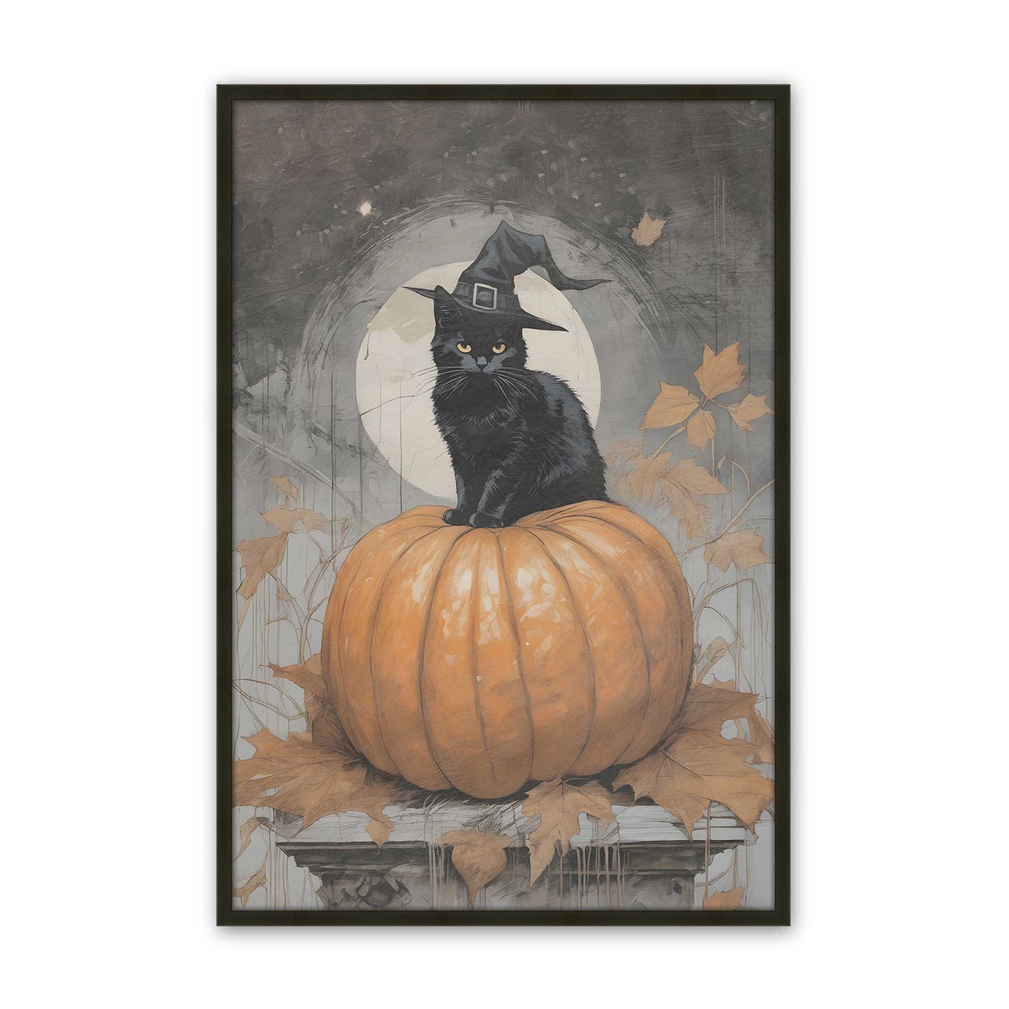 [Color:Satin Black], Picture of art in a Satin Black frame