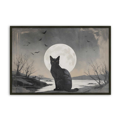 [Color:Satin Black], Picture of art in a Satin Black frame