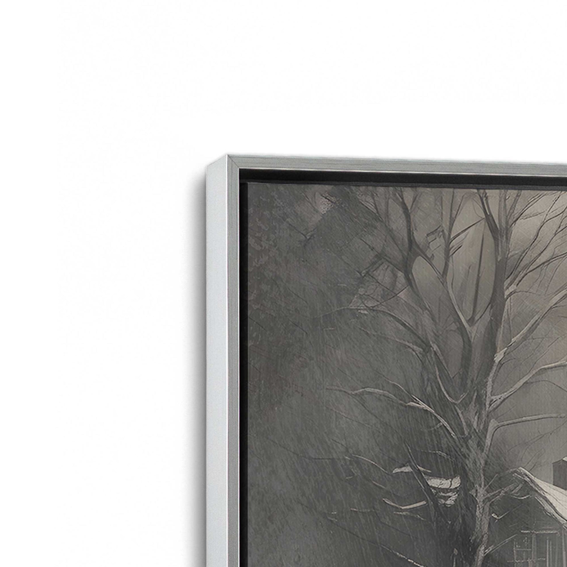 [Color:Polished Chrome], Picture of art in a Polished Chrome frame at an angle
