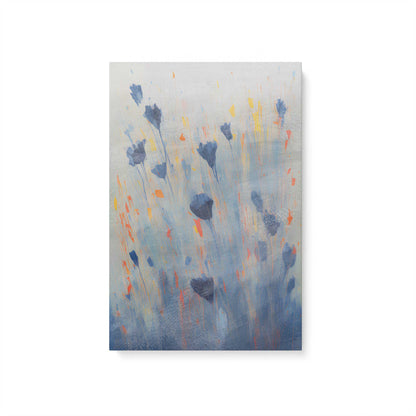 Blue Blooms Rising, Set of 3 Canvas Prints