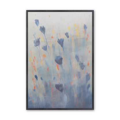 Blue Blooms Rising Set of 3 Art Prints