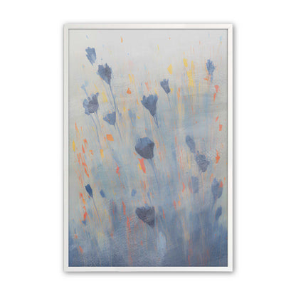Blue Blooms Rising Set of 3 Art Prints