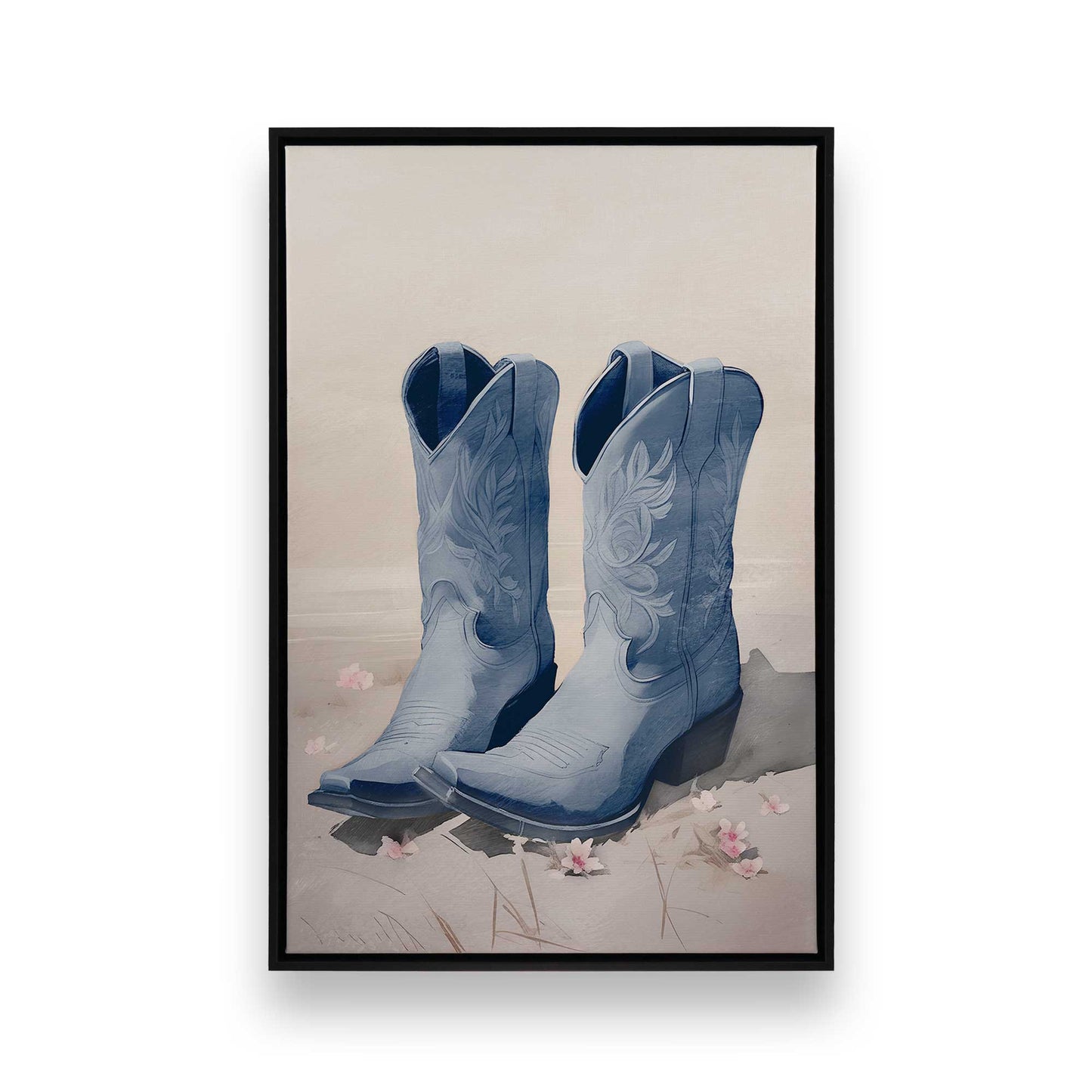 [Color:Satin Black], Picture of art in a Satin Black frame
