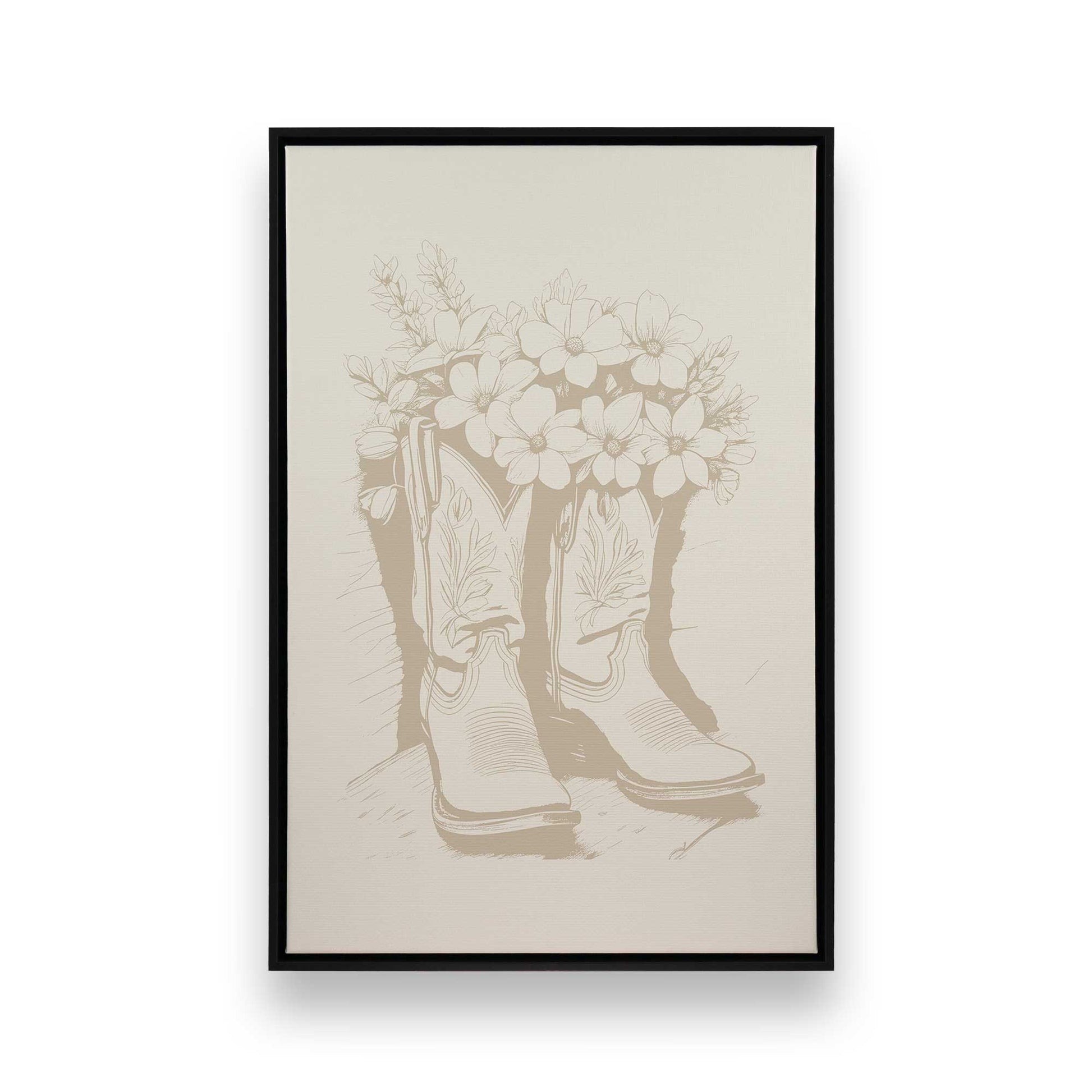 [Color:Satin Black], Picture of art in a Satin Black frame
