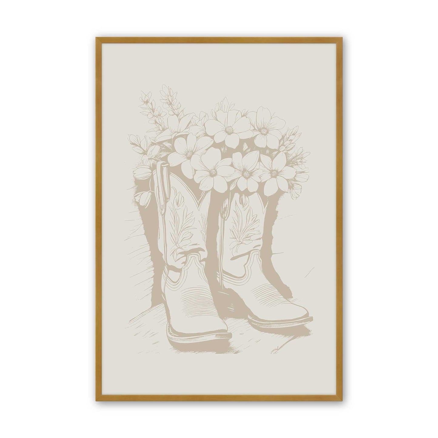 [Color:Polished Gold], Picture of art in a Polished Gold frame