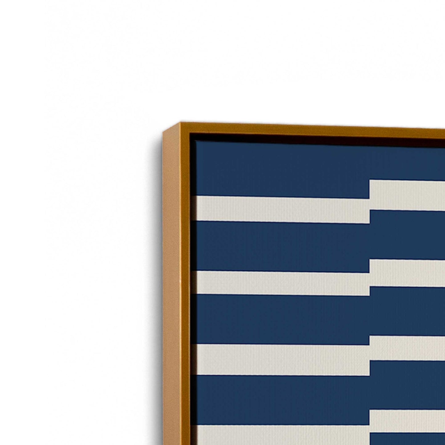 [Color:Polished Gold], Picture of art in a Polished Gold frame at an angle