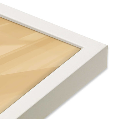[Color:Opaque White], Picture of art in a Opaque White frame at an angle