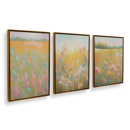 [Color:Polished Gold], Picture of art in a Polished Gold frame at an angle