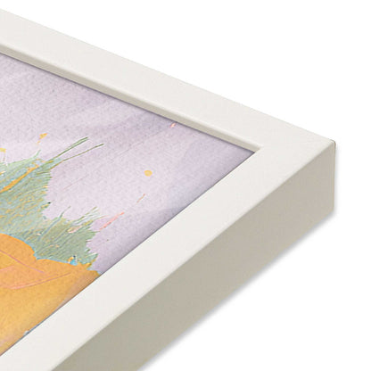 [Color:Opaque White], Picture of art in a Opaque White frame of the corner