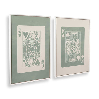 [Color:Opaque White], Picture of art in a White frame at an angle