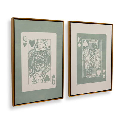 [Color:Polished Gold], Picture of art in a Polished Gold frame at an angle