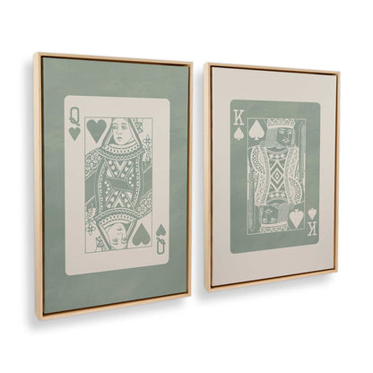 [Color:American Maple], Picture of art in a American Maple frame at an angle