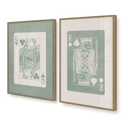 [Color:Brushed Gold], Picture of art in a Brushed Gold frame at an angle