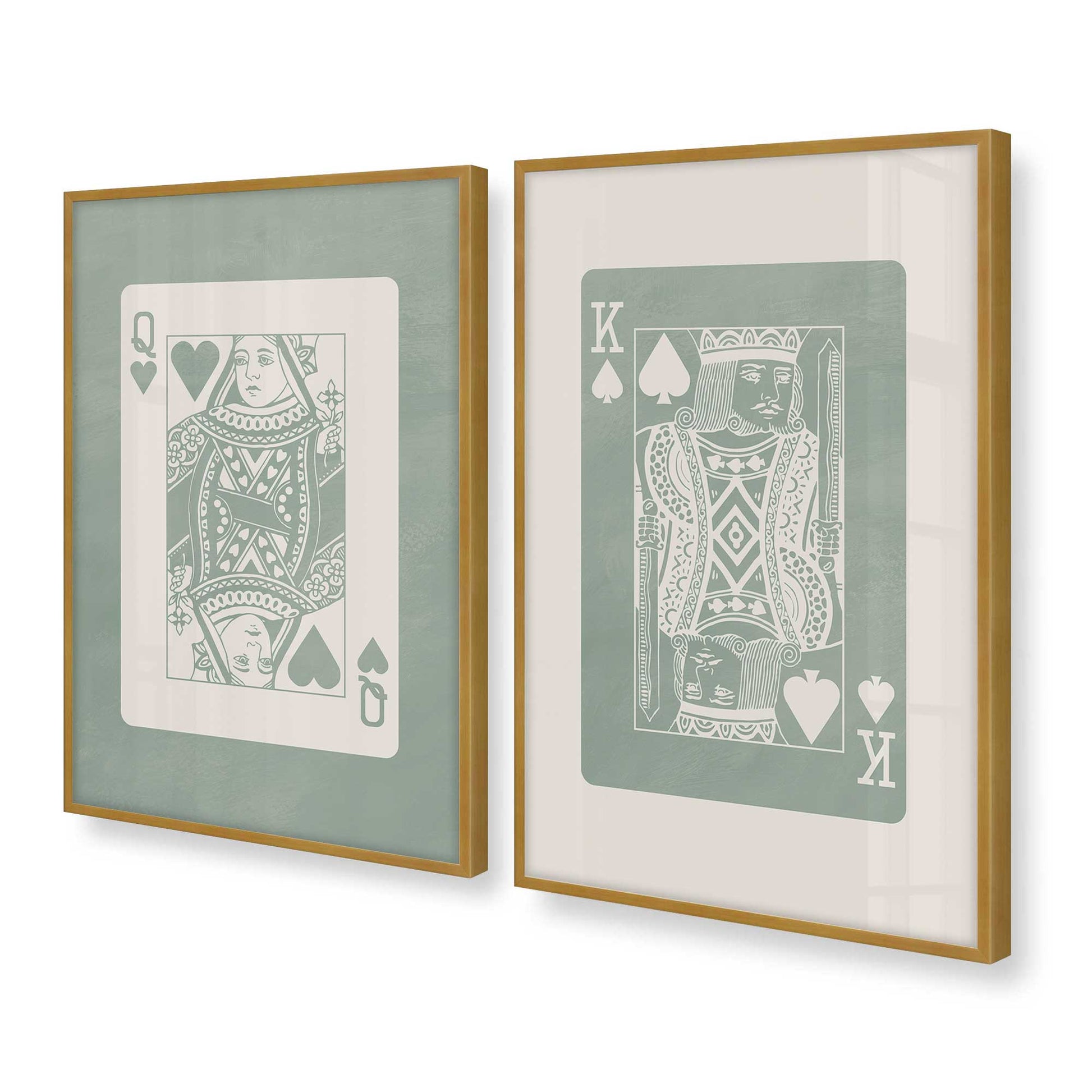 [Color:Polished Gold], Picture of art in a Polished Gold frame at an angle