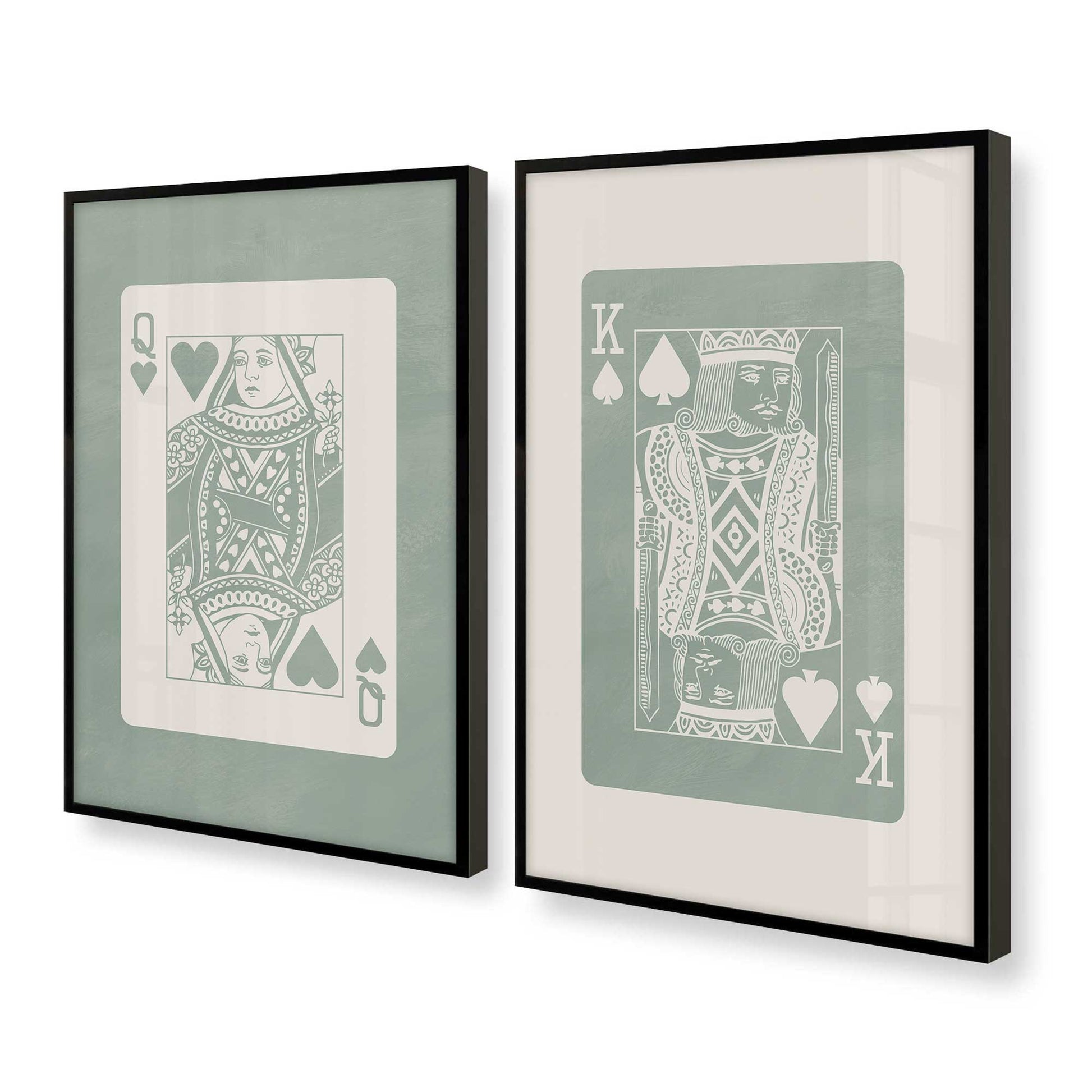 [Color:Satin Black], Picture of art in a Satin Black frame at an angle