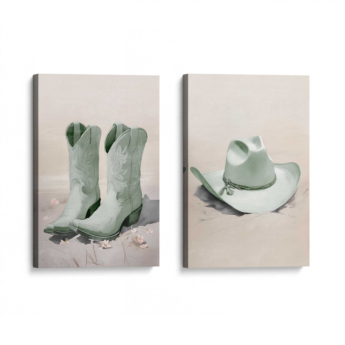 [Color:Stretched Canvas], Picture of art at an angle