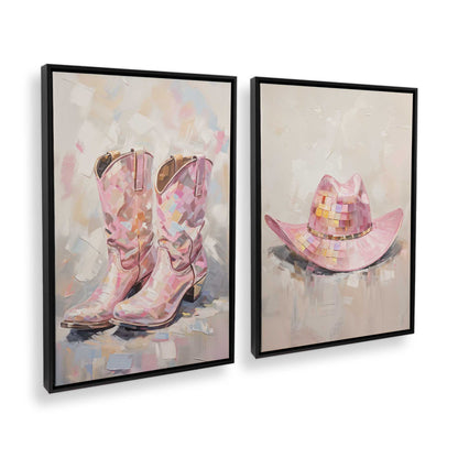 [Color:Satin Black], Picture of art in a Satin Black frame at an angle