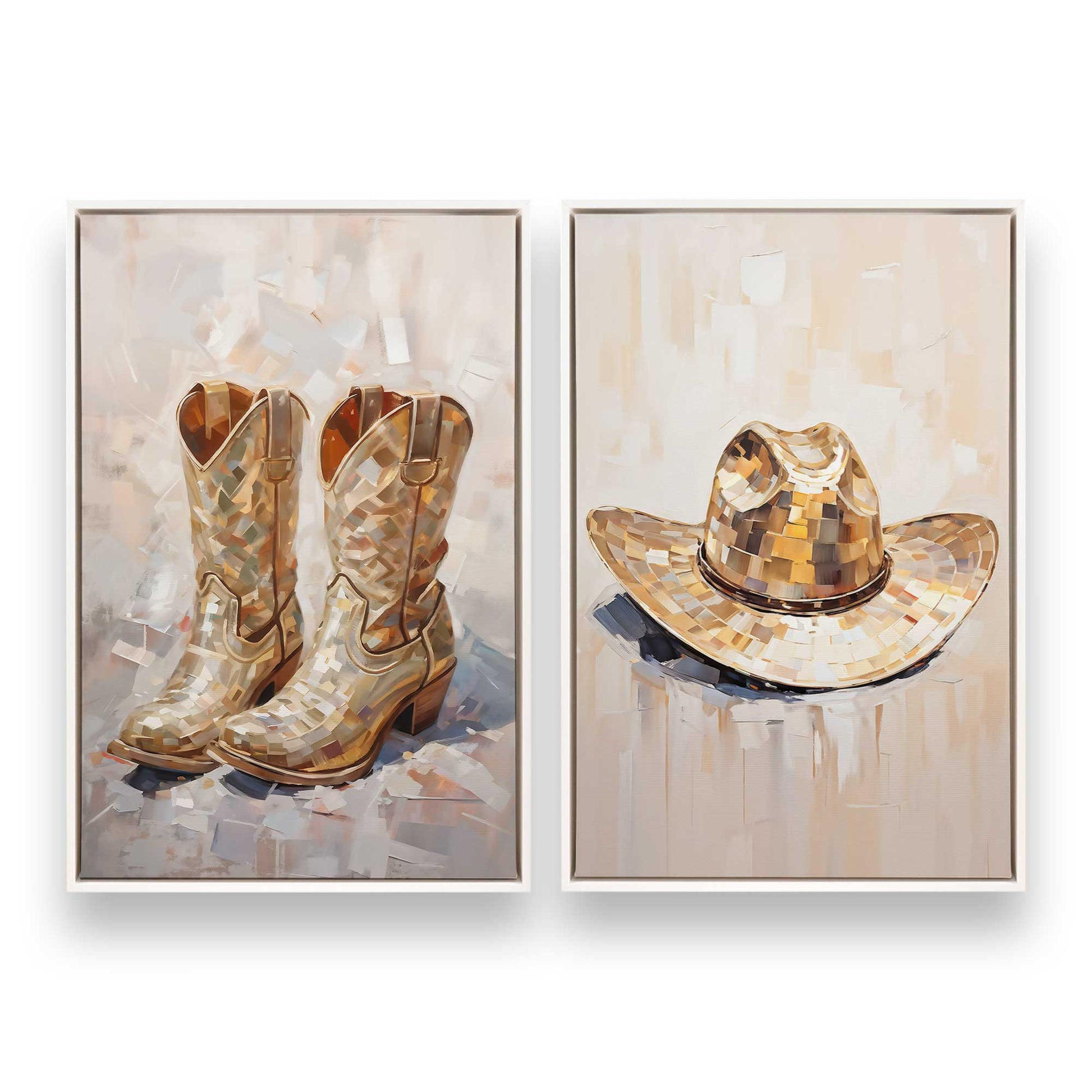 [Color:Opaque White], Picture of art in a White frame