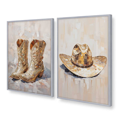 [Color:Polished Chrome], Picture of art in a Polished Chrome frame at an angle