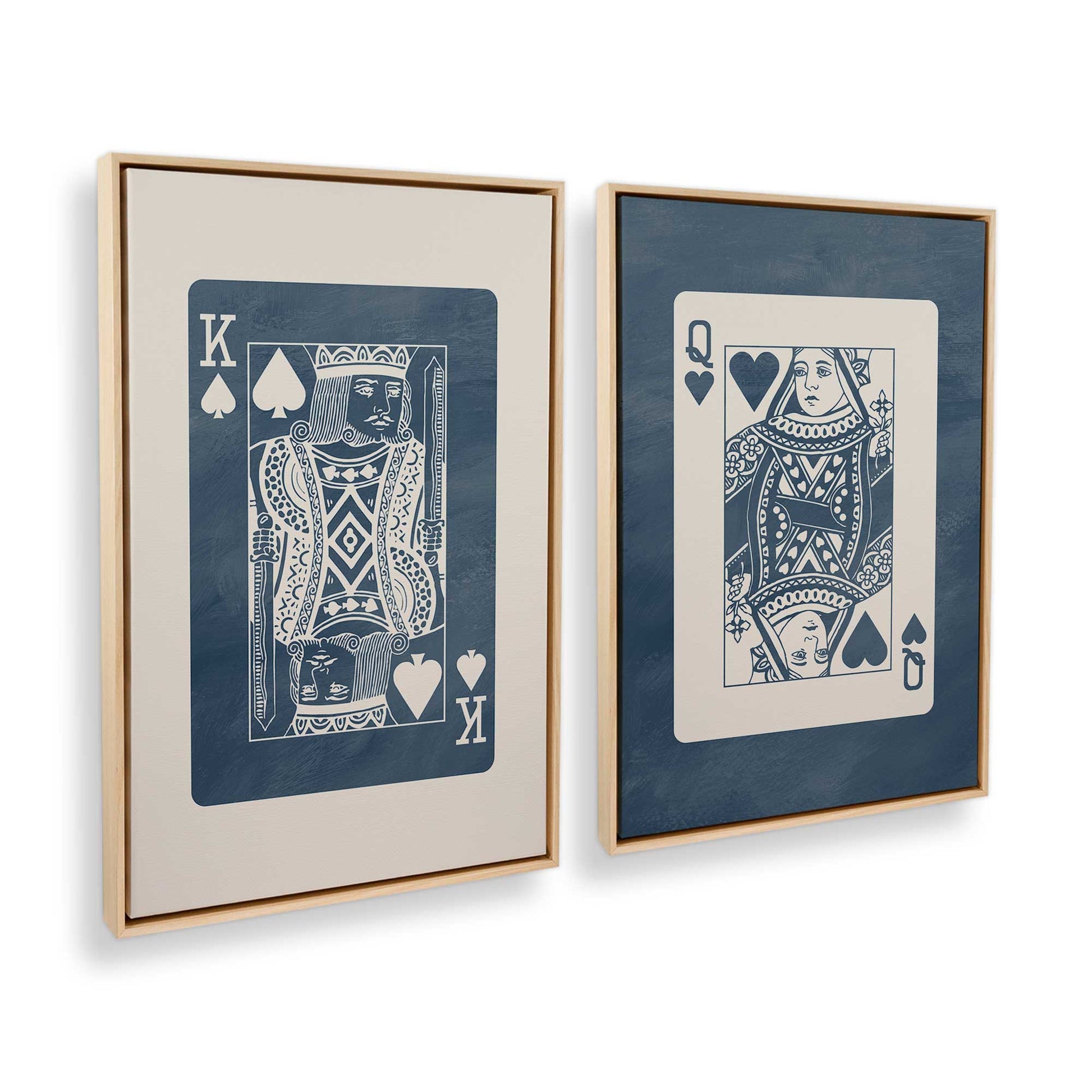 [Color:American Maple], Picture of art in a American Maple frame at an angle