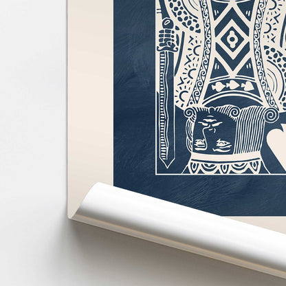 [color:Rolled Print], Picture of close up of art