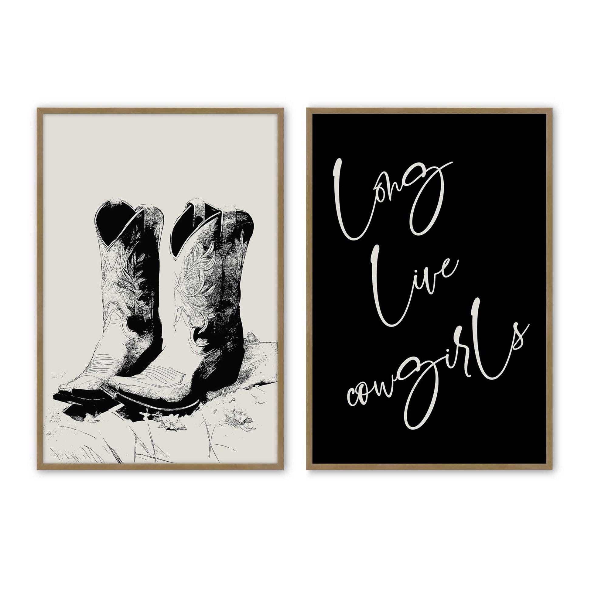 [Color:Brushed Gold], Picture of art in a Brushed Gold frame