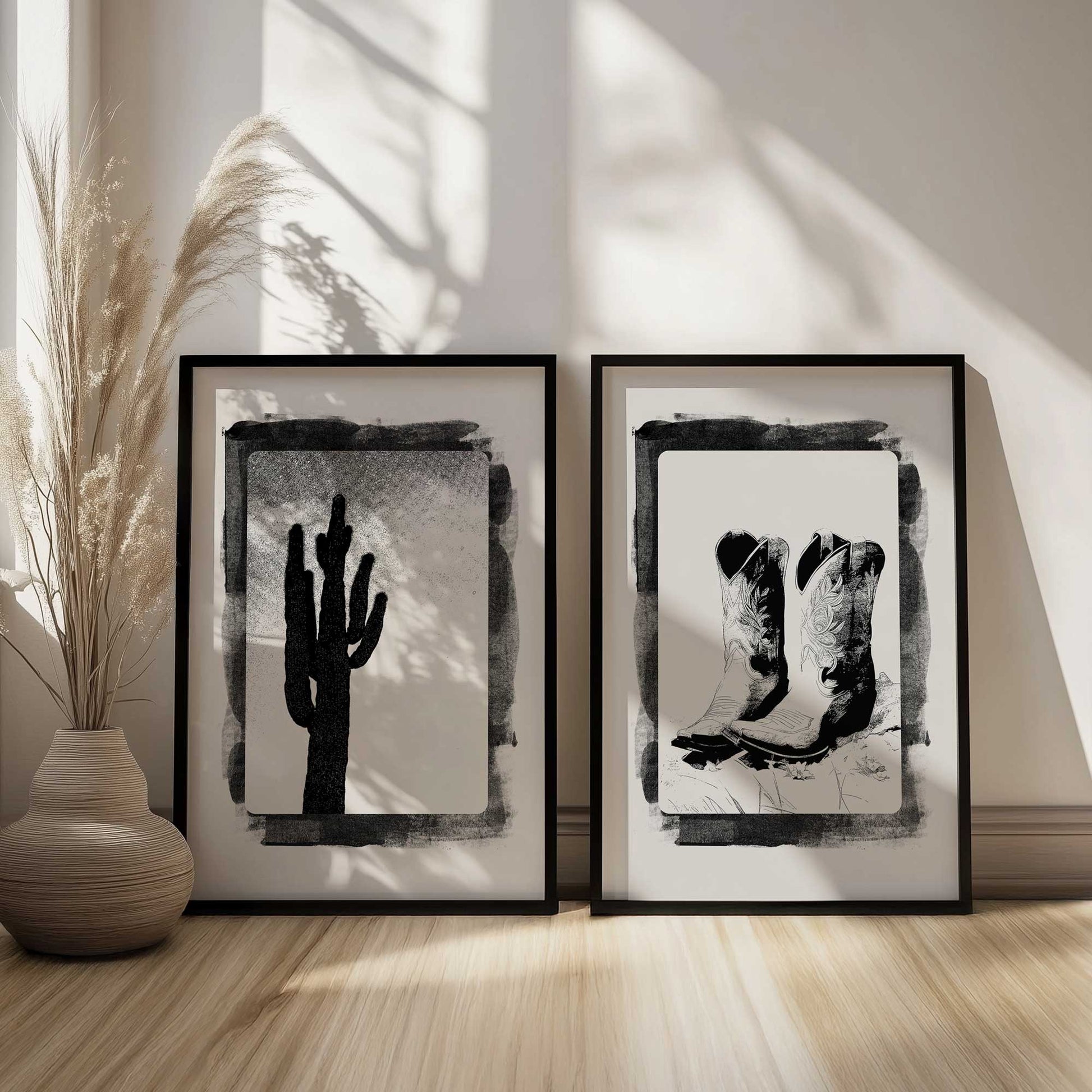 [Color:Satin Black], Picture of art in a Satin Black frame