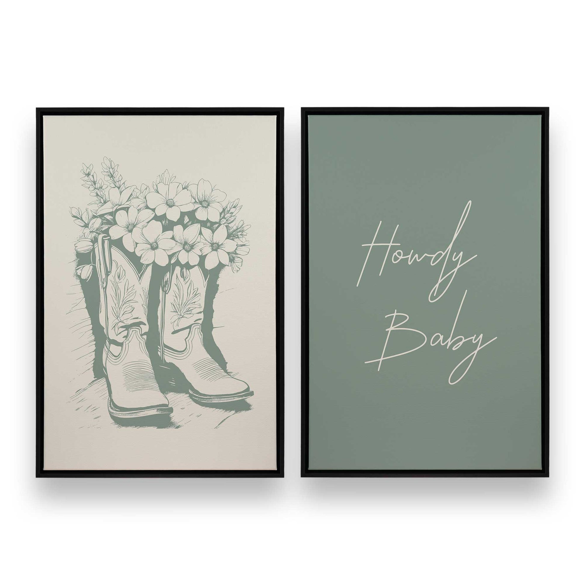 [Color:Satin Black], Picture of art in a Satin Black frame