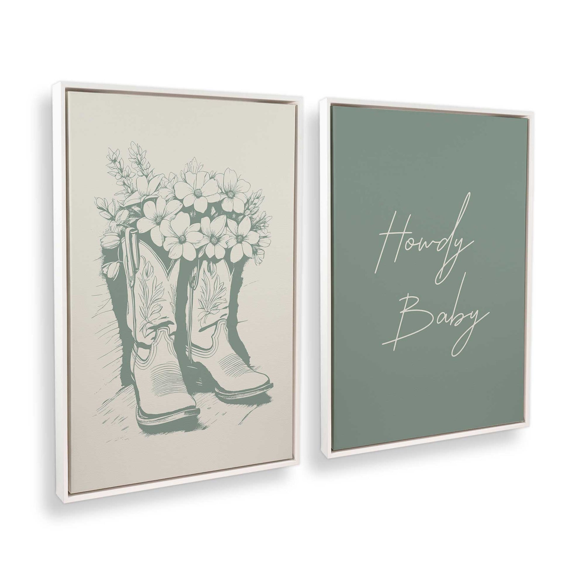 [Color:Opaque White], Picture of art in a White frame at an angle