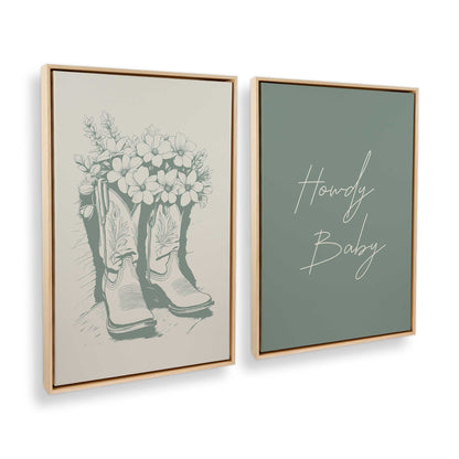 [Color:American Maple], Picture of art in a American Maple frame at an angle