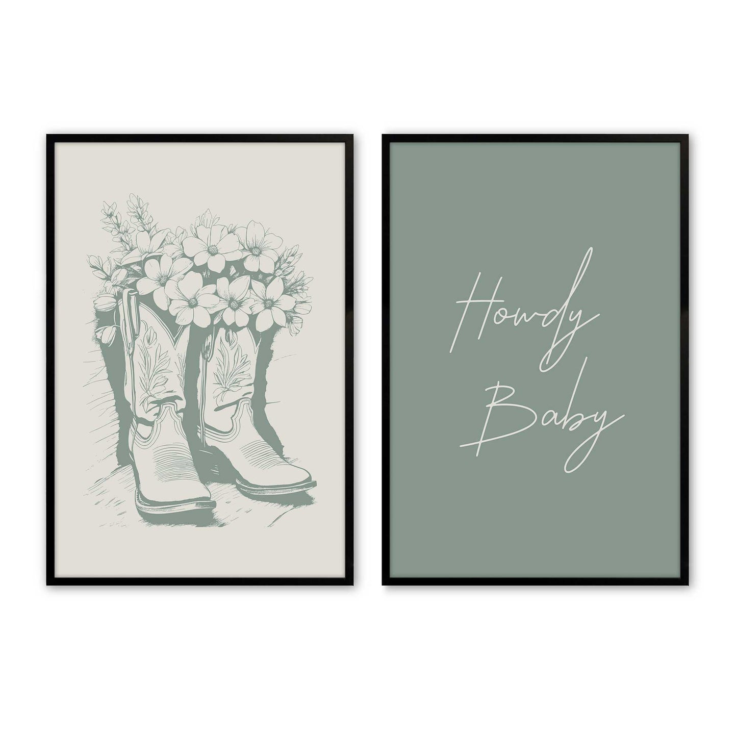 [Color:Satin Black], Picture of art in a Satin Black frame