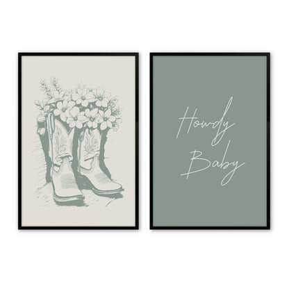 [Color:Satin Black], Picture of art in a Satin Black frame