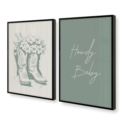 [Color:Satin Black], Picture of art in a Satin Black frame at an angle